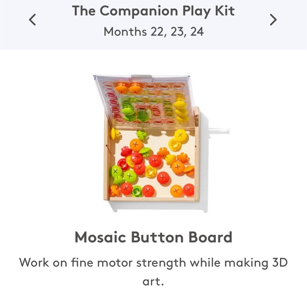 Lovevery Mosaic Button Board MISSING PIECES